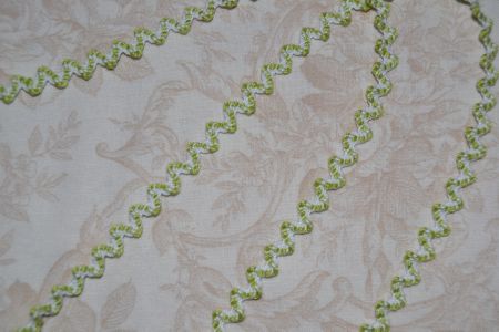 croquet serpentine bicolore vert anis et crème