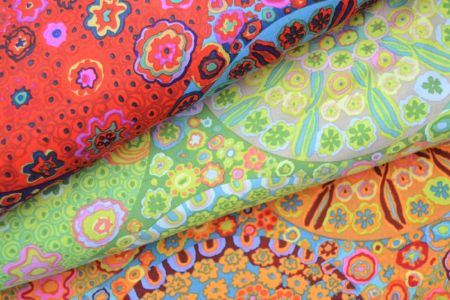 lot de 3 coupons de tissu patchwork Kaffe Fassett millefiore