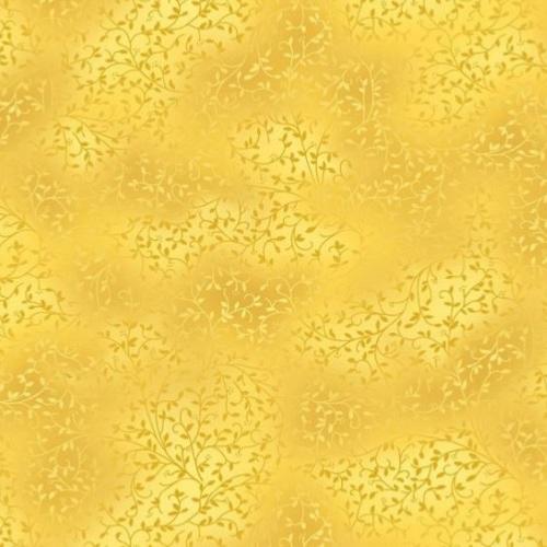 Tissu Patchwork Stof jaune poussin faux unis - Basic Twist