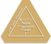 Gabarit  Triangle Equilateral 2 Inches en acrylique transparent