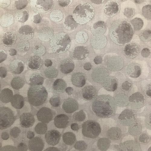 Tissu patchwork Gris Clair Irisé - bulles tons sur tons