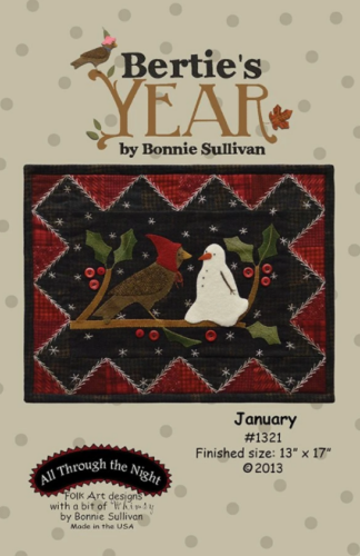  Block Of The Month - BOM Bonnie Sullivan - Bertie's Year- block 1