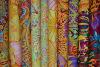 Lot de 10 coupons Patchwork Kaffe Fassett  oranges et jaunes - 24x55cm