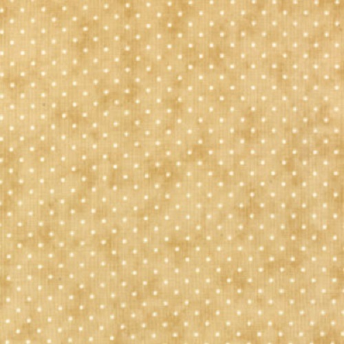 Tissu patchwork MODA petits pois crème sur fond beige