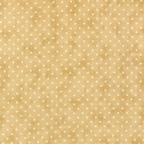 Tissu patchwork MODA petits pois crème sur fond beige