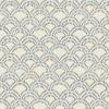 Tissu patchwork japonais Indigo - Clamshell crème