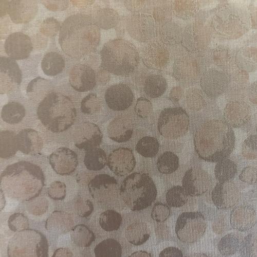 Tissu patchwork Ivoire Irisé - bulles tons sur tons