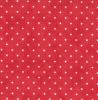 Tissu patchwork MODA petits pois blancs sur fond rouge