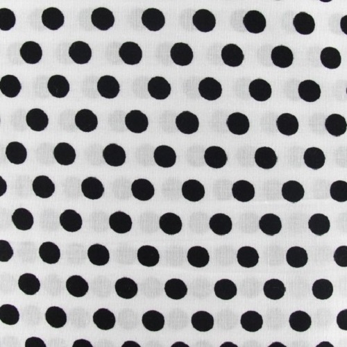 Tissu Kaffe Fassett Pois noirs sur fond blanc - Spot White - GP070