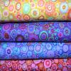 lot de 4 coupons de tissu patchwork Kaffe Fassett pois multicolores