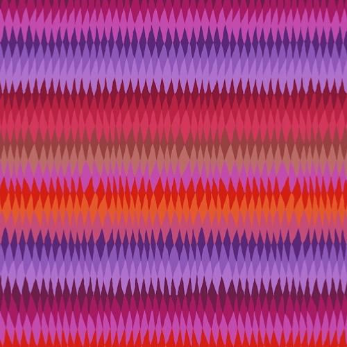 Tissu Kaffe Fassett GP170 - Diamond Strip Red