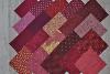 Lot de 20 Coupons de Tissus Patchwork Bordeaux