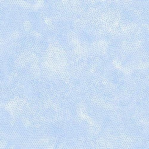 Tissu patchwork Makower Uk - Dimples Faux Uni Bleu ciel