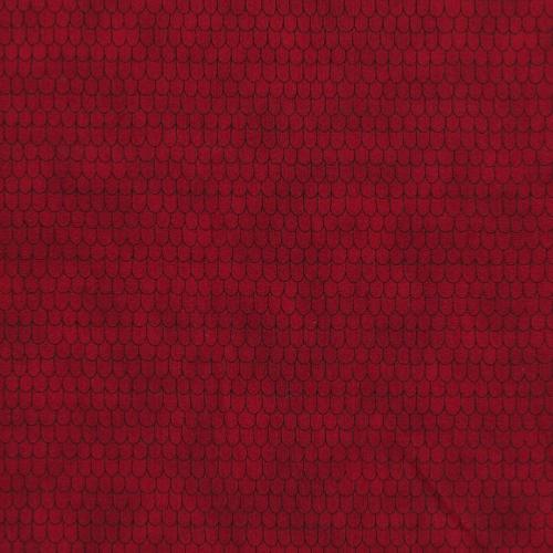 Tissu Patchwork Stof tuilles rouges - Basic Twist