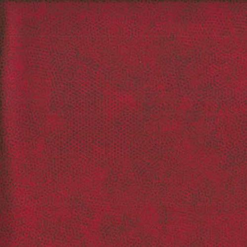 Tissu patchwork Makower Uk - Dimples Faux Uni Rouge Très Foncé
