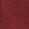 Tissu Flanelle Bonnie Sullivan - Pois noirs sur fond rouge - Maywood