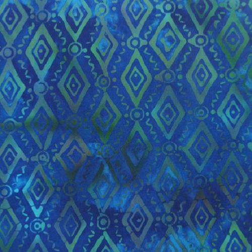  Tissu patchwork batik turquoise et émeraude - Anthology 