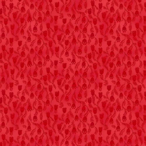Tissu Patchwork Stof rouge clair faux unis - Basic Twist