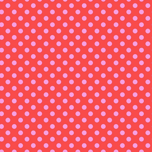Tissu Tula Pink Pois - Pom Pom Poppy - All Star