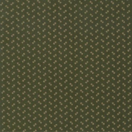 Tissu Moda Flower Garden Gatherings - Minuscules Petites Fleurs fond Vert