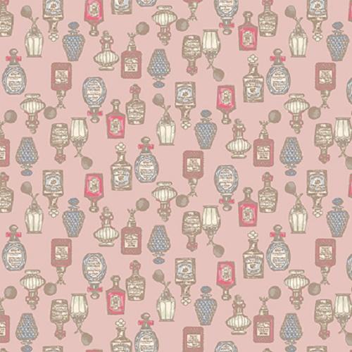 Tissu shabby- Collection Mary Rose- Tissu Patchwork Parfum Rose