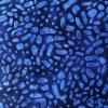  Tissu Patchwork Batik bleu Foncé