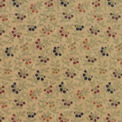 Tissu Moda Kensas Troubles Toutes Petites fleurs sur fond beige - On Meadowlark Pond