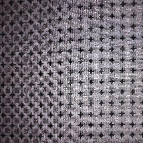 Tissu patchwork Noël - Gris et argent