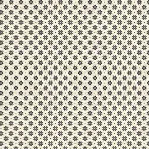 Tissu patchwork Makower Scandi - Petits motifs étoilés gris foncé