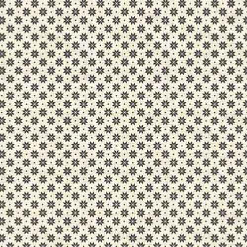Tissu patchwork Makower Scandi - Petits motifs étoilés gris foncé