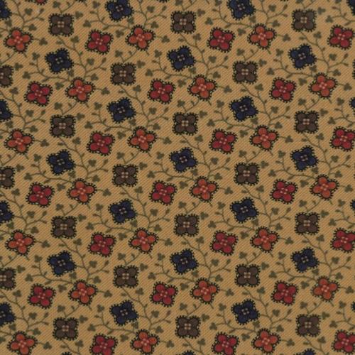 Tissu Moda Sweet Pea - Petites Fleurs colorées fond beige
