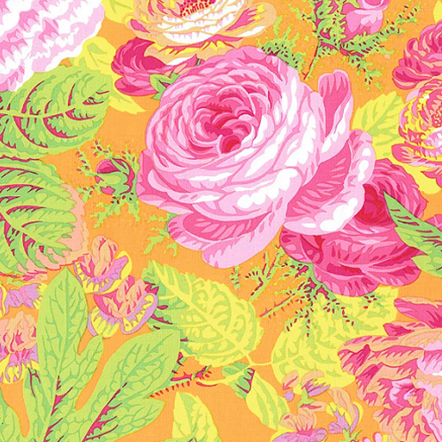 Tissu Kaffe Fassett - Floral burst - PJ029 Yellow