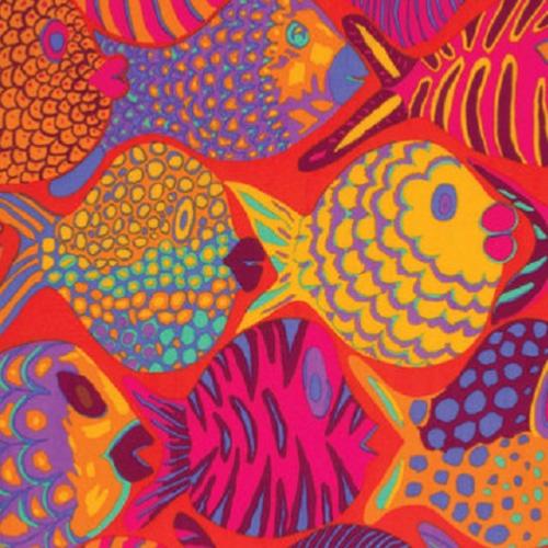 Tissu Kaffe Fassett  - Shoal Tomato - BM051