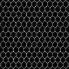 Tissu patchwork Grillage de Poule gris sur fond noir