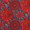 Tissu Kaffe Fassett rouge - Millefiore Red - GP092 