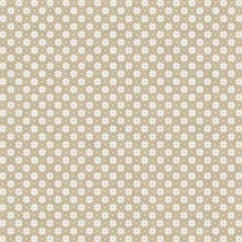 Tissu patchwork Makower Ecru Scandi - Petits motifs étoilés