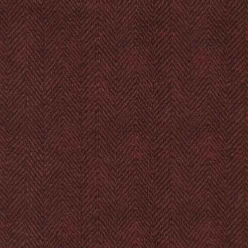 Tissu Flanelle Bonnie Sullivan - Chevrons rouge foncé - Maywood