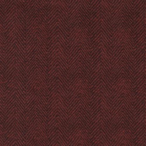 Tissu Flanelle Bonnie Sullivan - Chevrons rouge foncé - Maywood