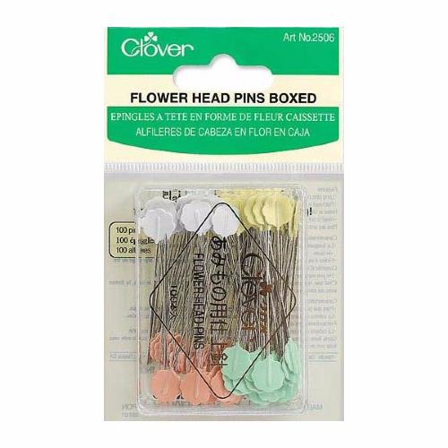  boite de 100 épingles fleurs - Epingles longues Clover 2506