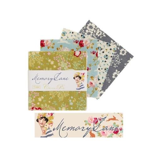 Charm Pack lot de 42 coupons TILDA Memory Lane