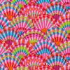 Tissu Kaffe Fassett rose - Fans Pink  GP143