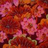 Tissu Kaffe Fassett - Lake Blossoms - rouge 