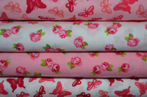 Tissu Cotonnade Pas Cher – Lot de 4 coupons – Collection Printemps