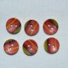 Lot de 6 Boutons en Bois peint 10mm - Boutons Fantaisie 