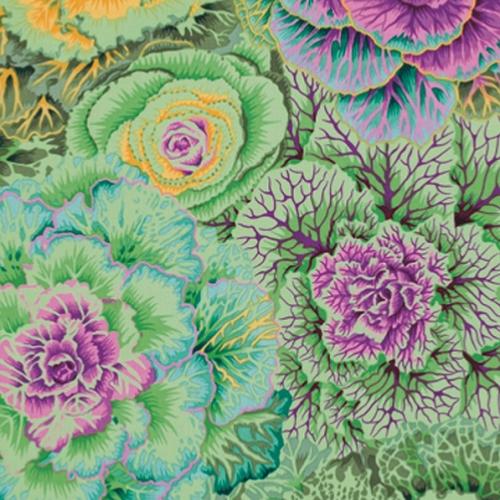 Tissu Kaffe Fassett vert - Brassica - PJ51 Moss