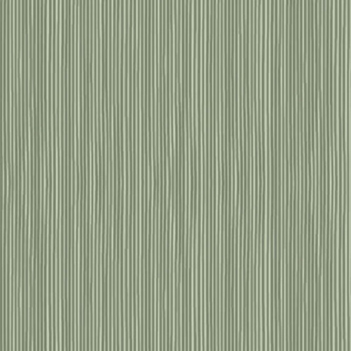 Tissu patchwork vert - Rayures Tons sur Tons - Basic Hannah
